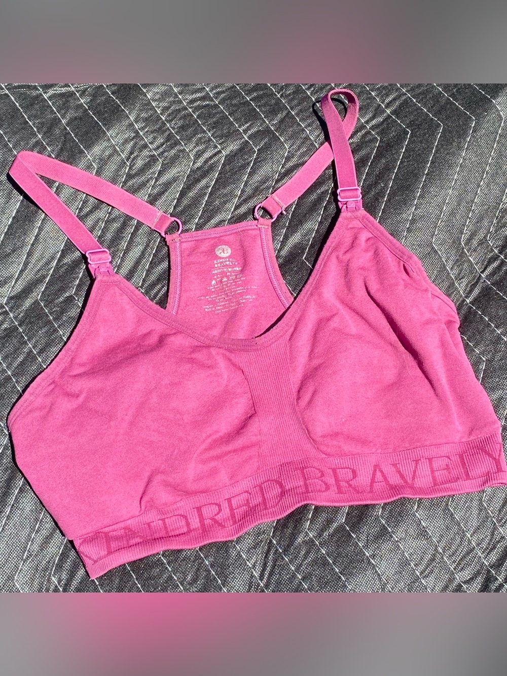 Kindred Bravely Hot Pink Wireless Nursing Bralette